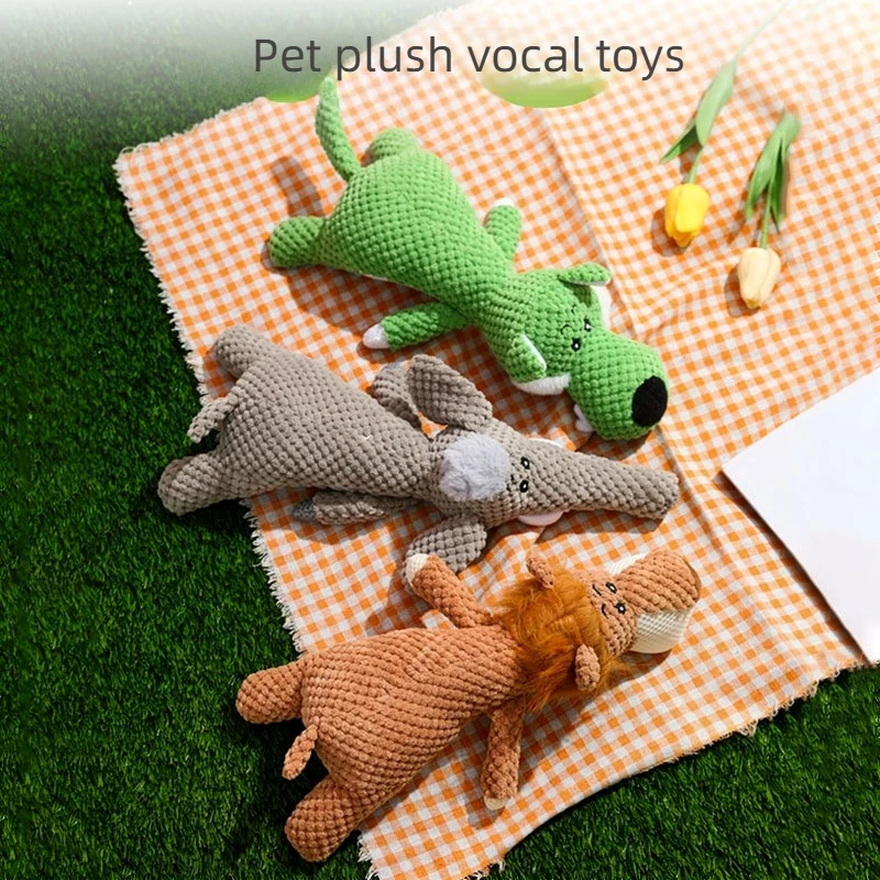 

Pet Stuffed Doll Toy Squeak Dogs Plush Teeth Bite Resistant Interactive Puppy Training Behavior Chewing Supplies Games Articles