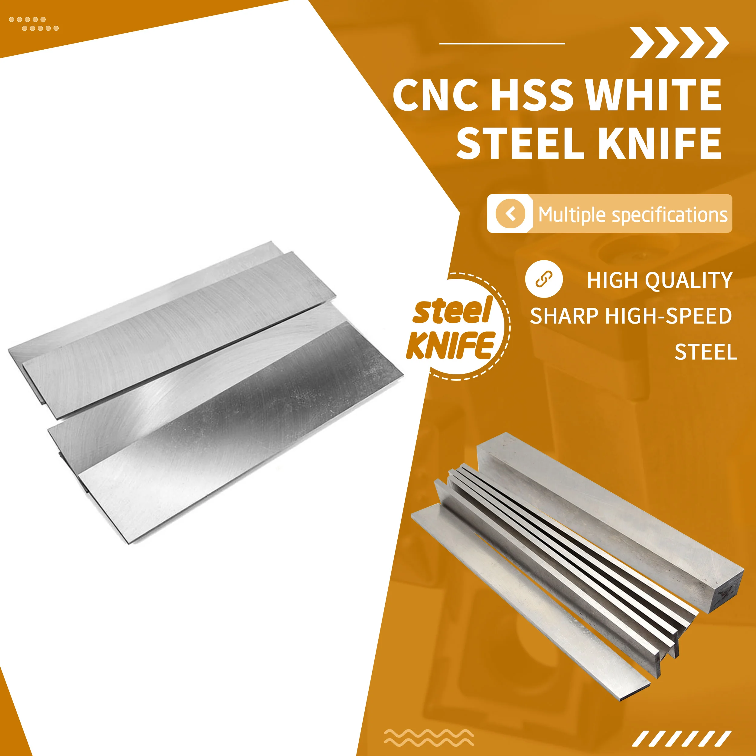 12x14 12x16 12x18 12x20 12x25 12x30 12x40 12x50 12x60x200mm Cnc Machining Hss White Steel Knife