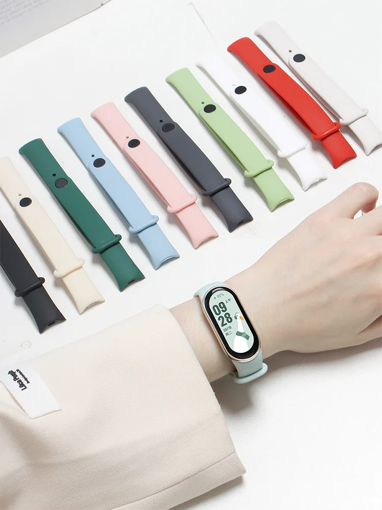 Strap For Mi band 8 xiaomi 8 NFC Bracelet Sport Belt Silicone Replacement  Smartwatch bracelet watchband Xiaomi mi band 8 strap