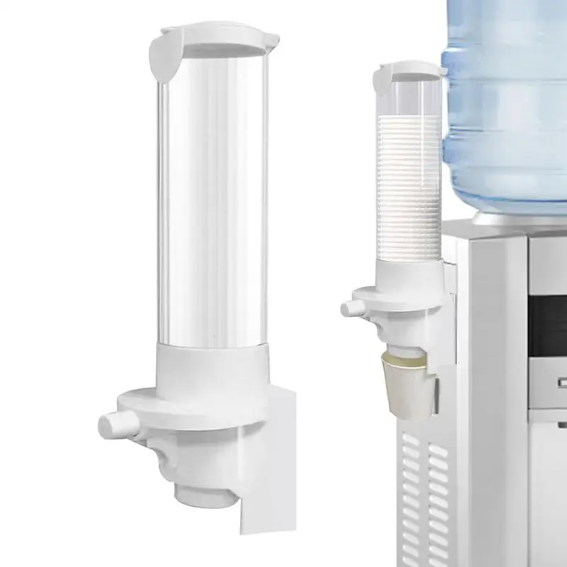 Dustproof Paper Cup Dispenser Wall-Mounted Water Dispenser Cup Holder Container Paper Frame Water Cooler Holder