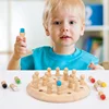 Kids Wooden Memory Match Stick Chess Game Fun Block Board Game Educational Color Cognitive Ability Toy For Children 2