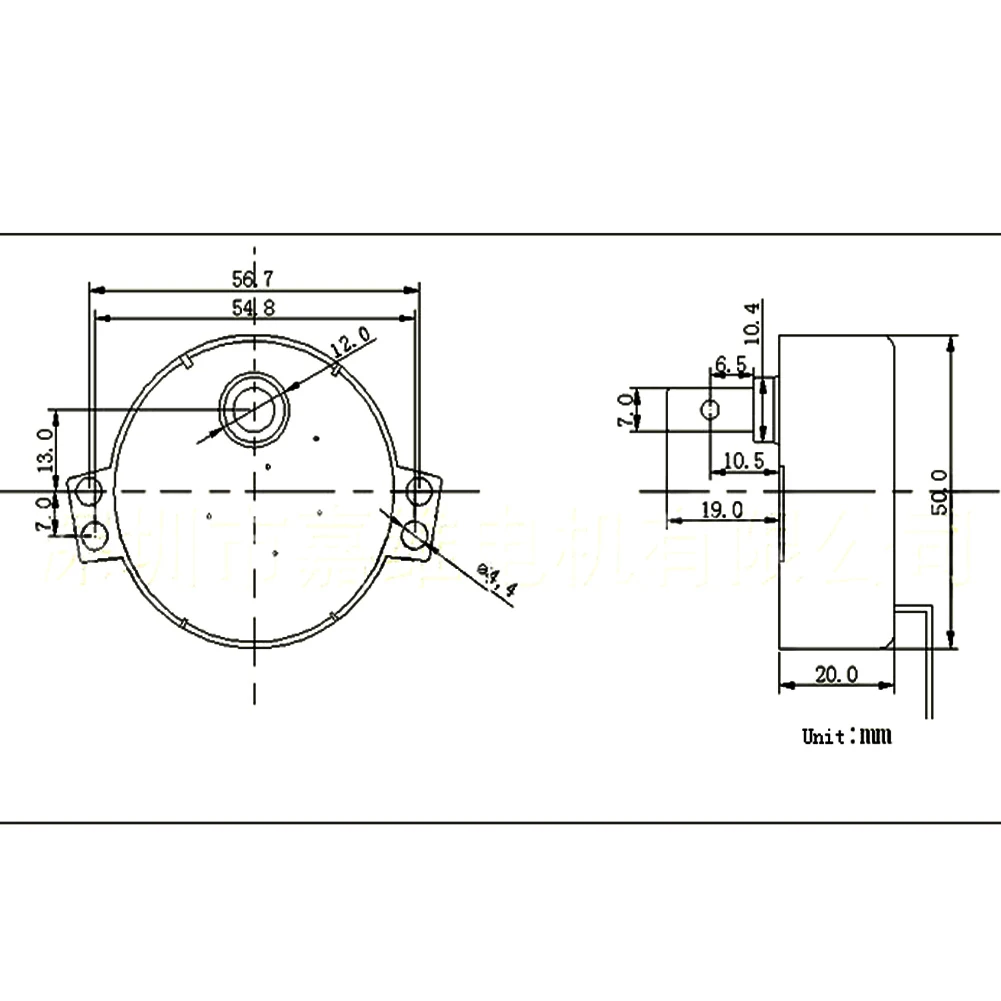 AC 220-240V 4W 50/60Hz Synchronous Motor Geared Motor 4W CW/CCW