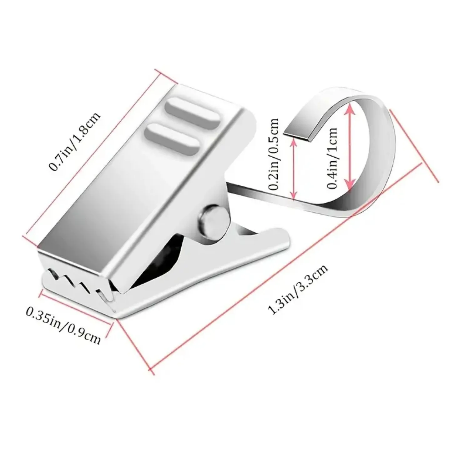 20pcs Stainless Steel Curtain Clips with Hook Sturdy and Durable Window Curtain Hook Clips Home Window Decor Accessories