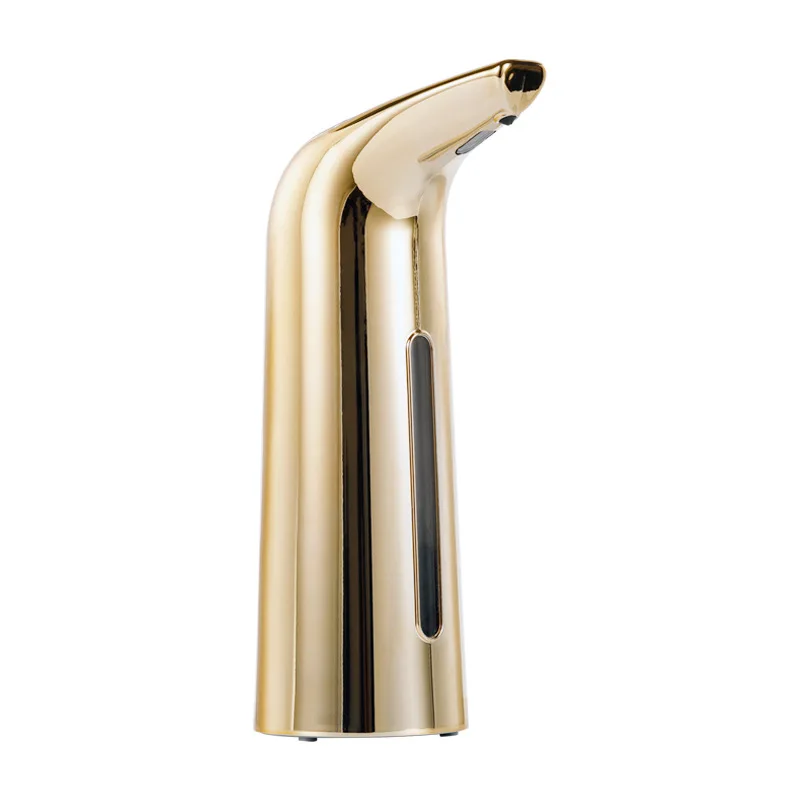 400ML Battery-Operated Automatic Soap Dispenser For  Bathroom 4-Speed Adjustable Touchless Sensor Gold Silver Hand Sanitizer