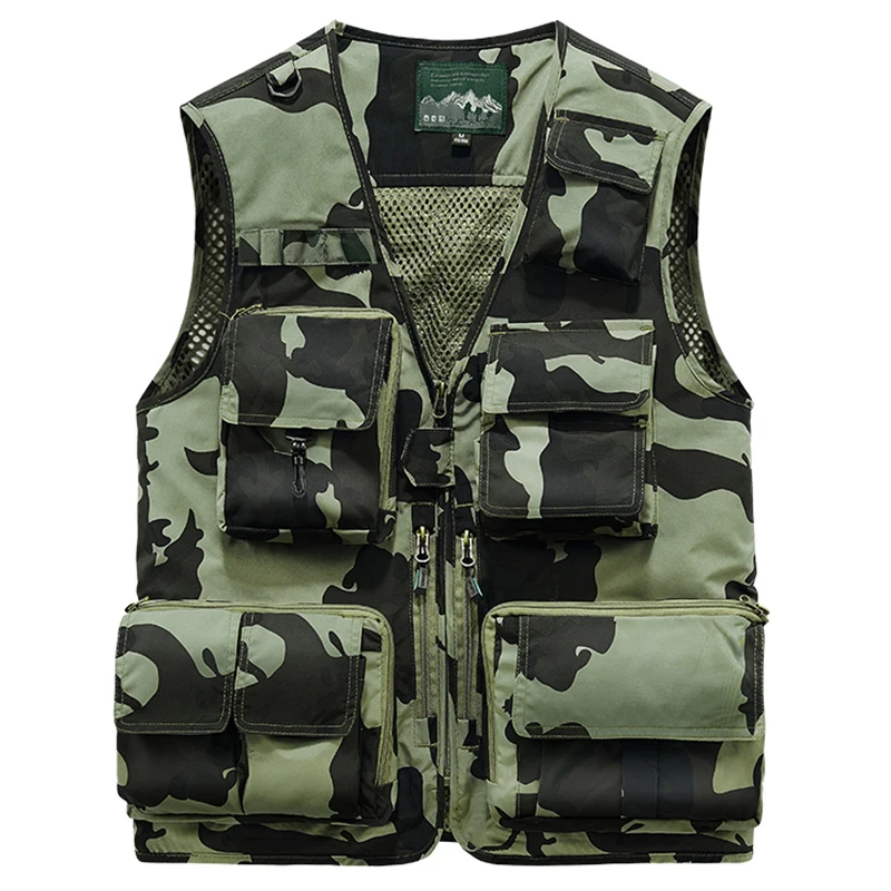15 Pockets Men's Outdoor Vests Summer Hot Sale US SWAT Tactical Hiking  Fishing Safari Photography Waistcoats 7XL Mesh Cargo Vest - AliExpress