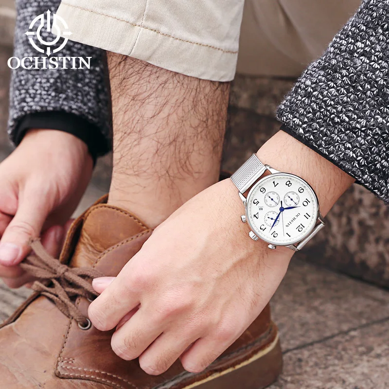ochstin hot model 2024 pilot series fashion gorgeous multi-function quartz movement watch men's quartz watches