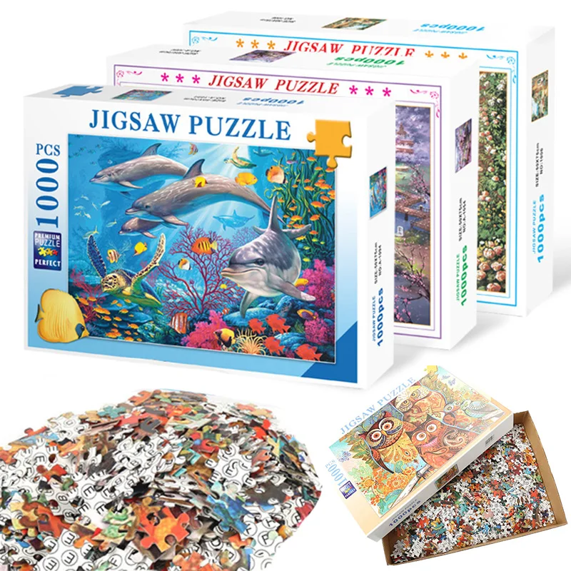 Super Mario Bros jigsaw puzzle 300 500 1000 pieces adult difficult  educational toys birthday present wooden puzzles - AliExpress