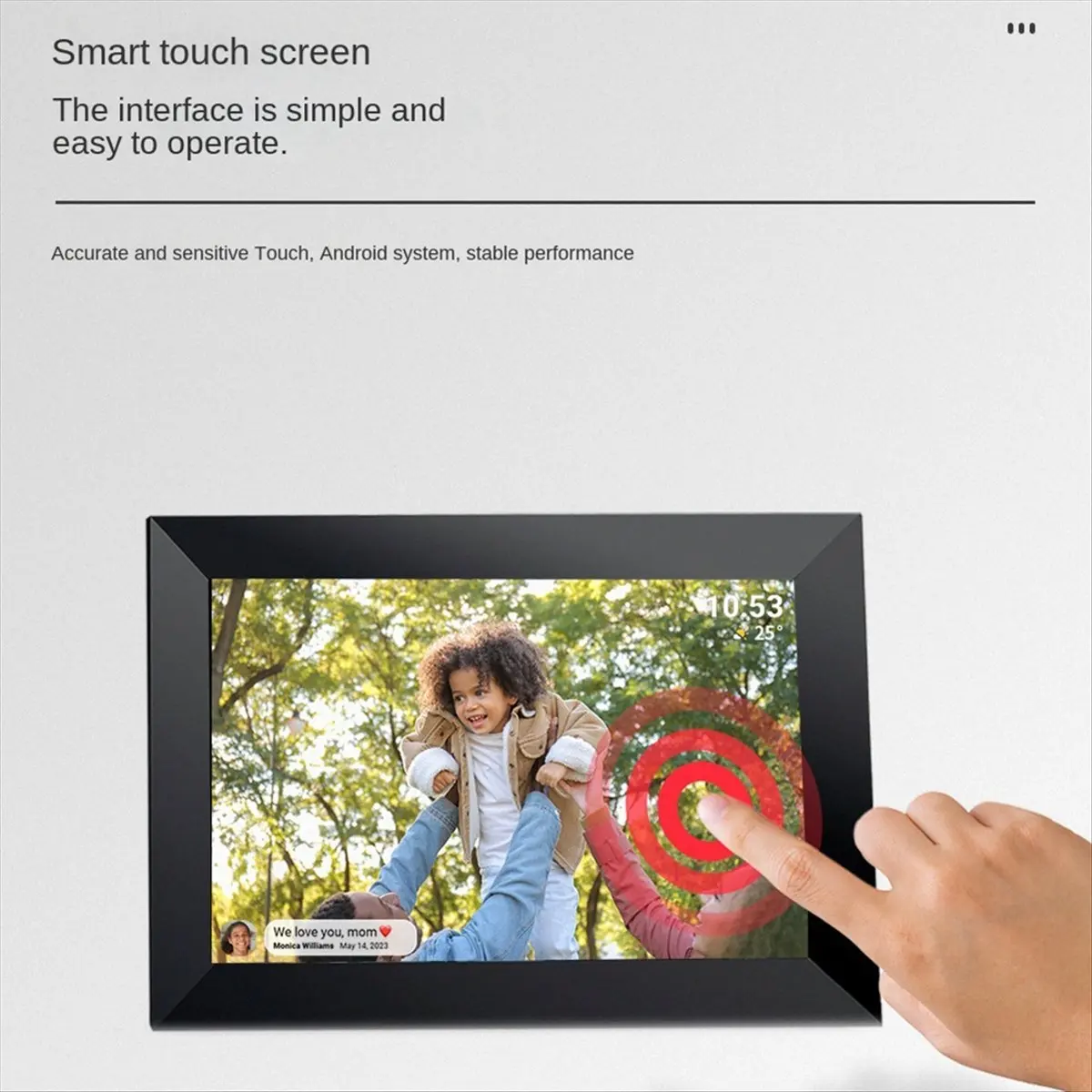 A73T 10.1인치 포토 프레임 1+32G 1280X800 WiFi 디지털 포토 프레임 데스크탑 비디오 플레이어 미국 플러그