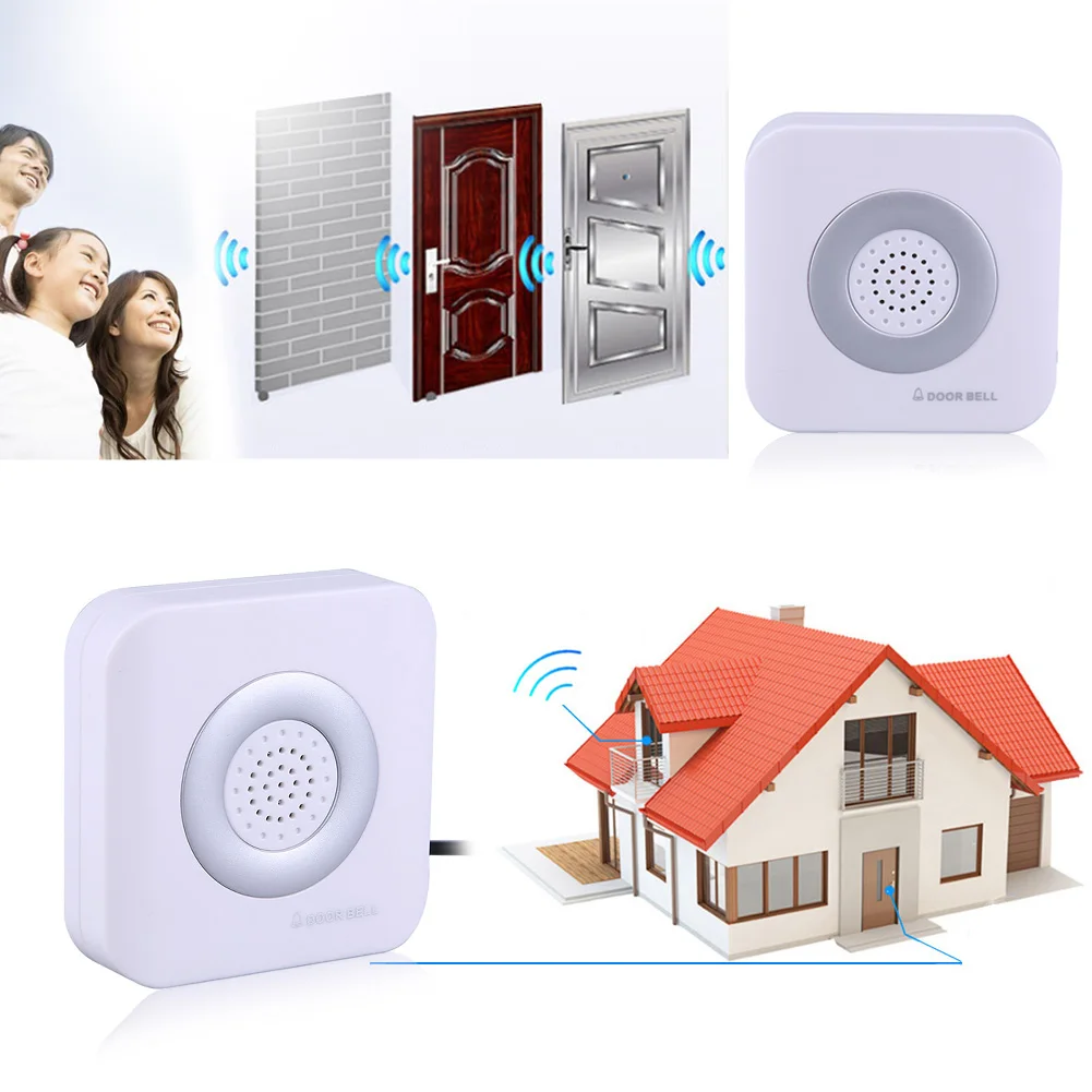 12V Wired Doorbell 4 Core Din Don Hardware Doors Bells Control System Door Bell Panel Doorbells For Homes Offices Hotels wired doorbell