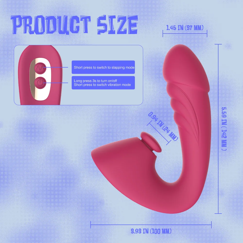 in 1 3 Masturbate Silicone Vibrator Realistic Dildo Slap Thrusting Women's Panties Clitoris Stimulator Vib Thrustg_voghion.com