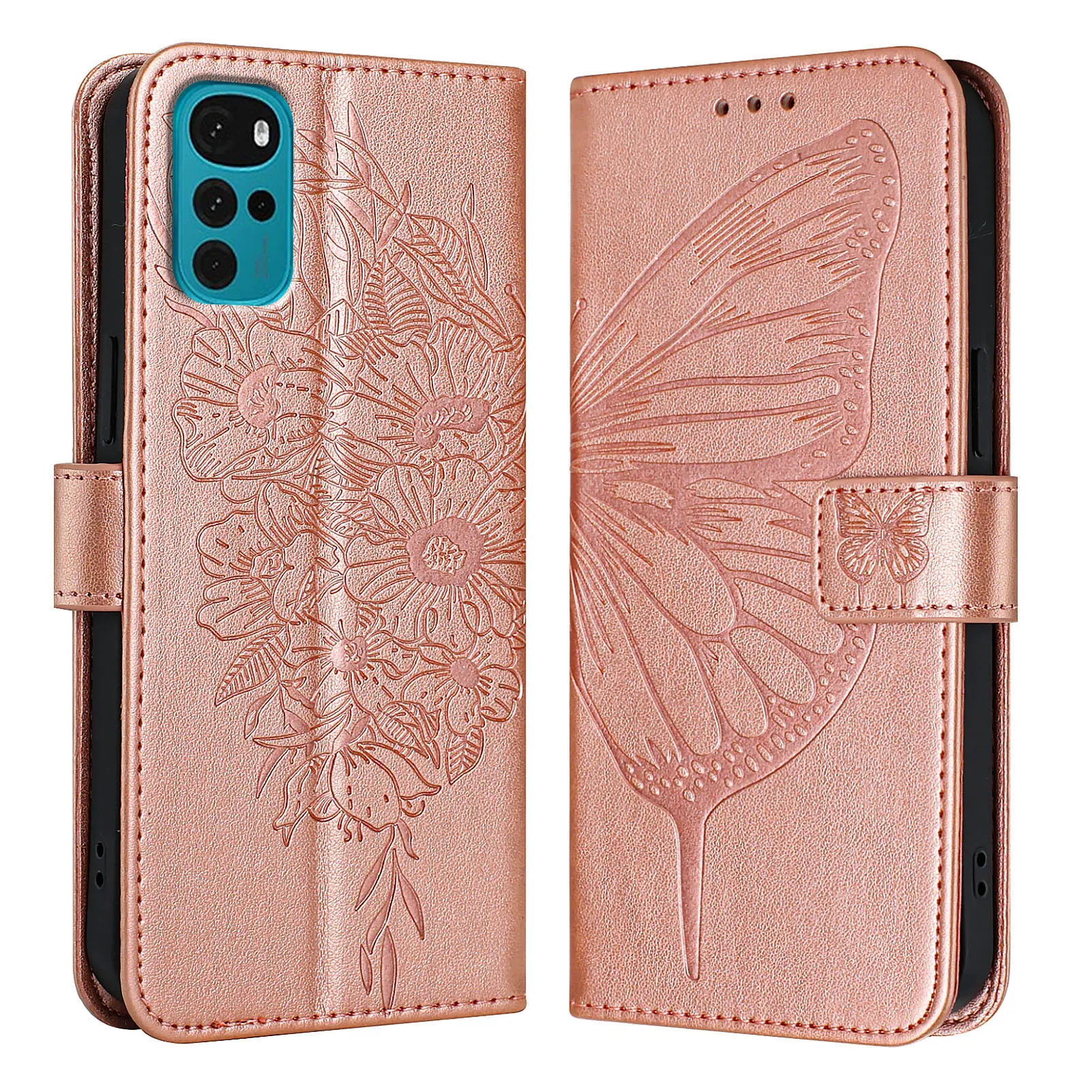 Magnetic Wallet Flip Leather Case and Back Cover