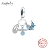 Fit Original Bracelet 925 Sterling Silver Baby Carriage and Bottle Nipple Dangle Charm Bead Necklace Bangle Jewelry Berloque 5