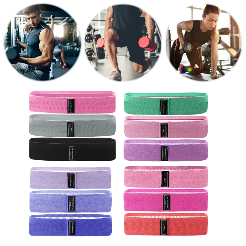 Booty Bands High Pull Force Fabric Resistance Bands Hip Bands Elastic Exercise Bands for Toning Booty Hips Glutes Thighs Legs 1