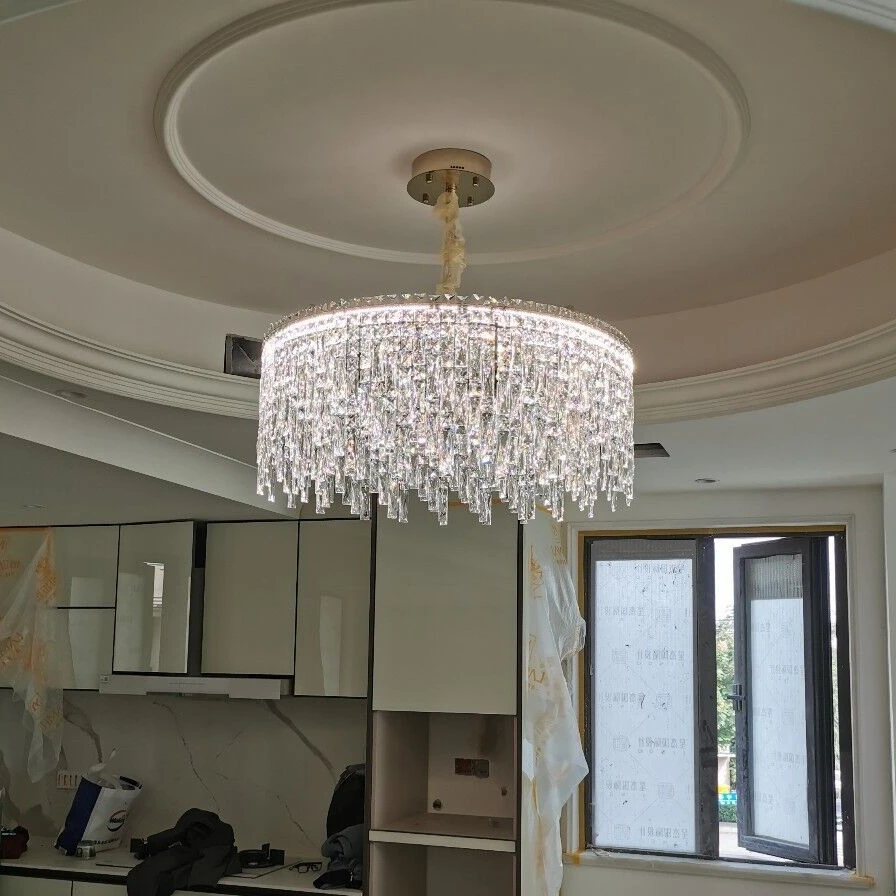 LED Lamp Italian Milan Crystal Chandelier for Dining Room