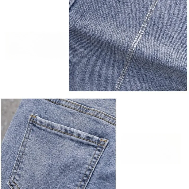 Fashionable Small Leg Women's Jeans Pantalones Tiro Alto Mujer High Waisted Slim Fit Elastic Skinny Casual Pencil Women Pants