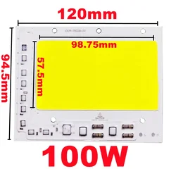 High - Performance LED COB Chip Light Source for DIY Lighting Projects (100W)