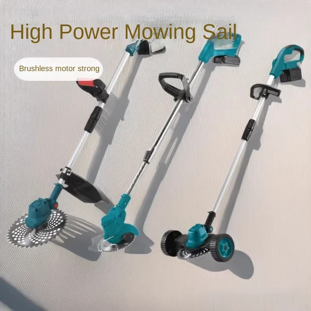 21v 10 Inch Electric Lawn Mower Lithium Battery High Power Brushless Lawn Mower For Cutting Bushes Desbrozadora Batería 예초기 2