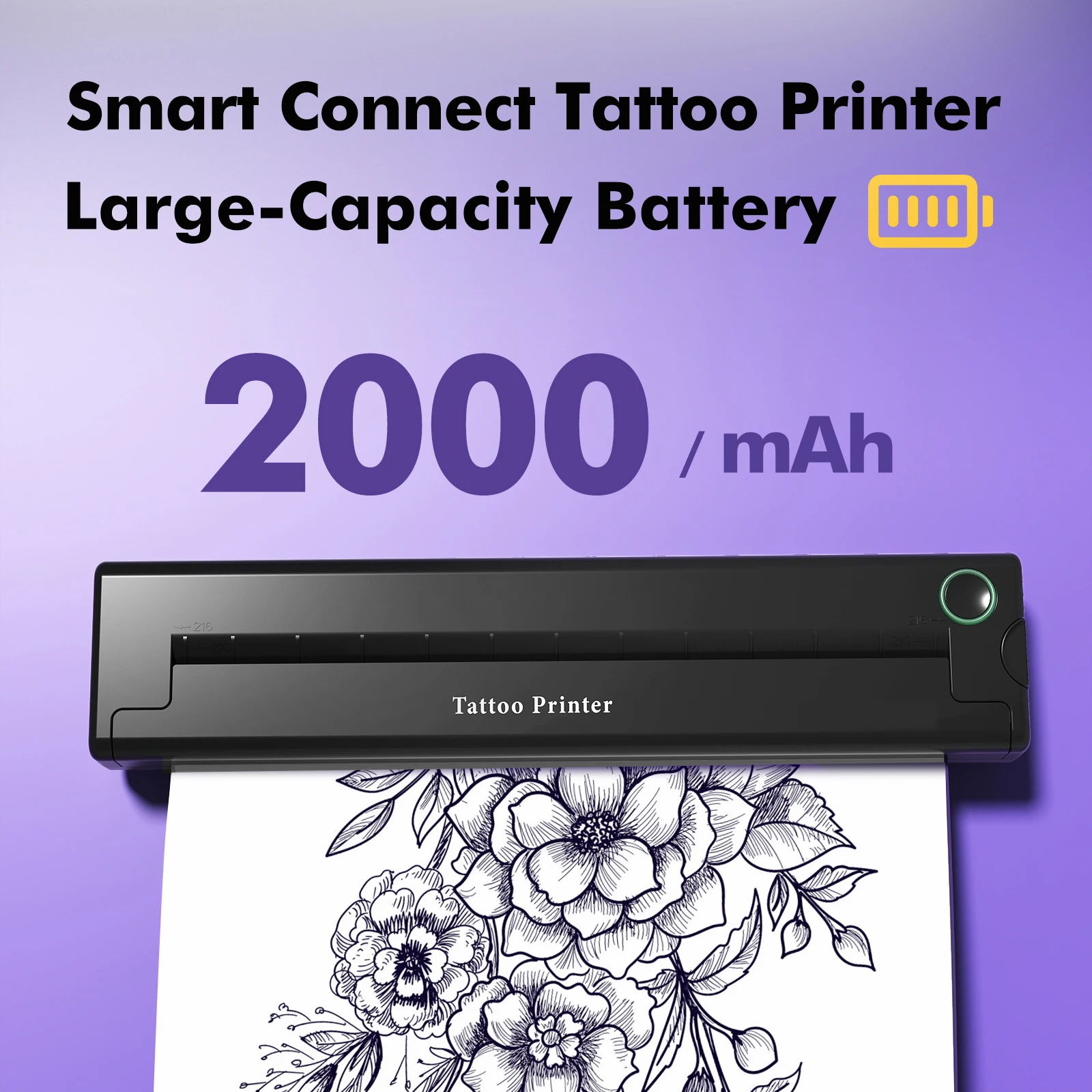 Tattoo Stencil Transfer Printer Machine Tattoo Maker Paper Portable A4 Thermal Print Maker Line Photo Drawing Printing Copier