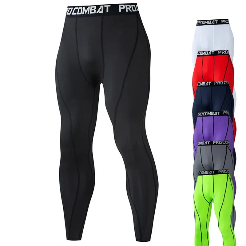Quick-drying Tights Fitness Running Compression Men Leggings Sports wear Workout Bottoms Trousers Jogging Yoga Pants Training sports leggings compression pants