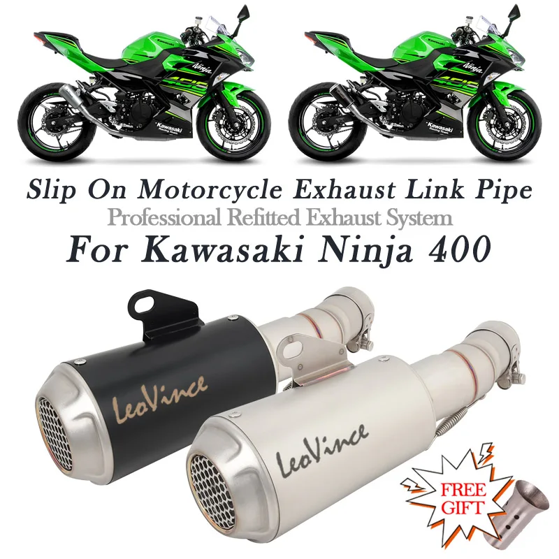 Per Kawasaki Ninja 400 Ninja400 Z400 Z 400 Scarico Moto Modifica Tubo Di Collegamento Centrale Fuga Sistema Moto Con Silenziatore Db Killer