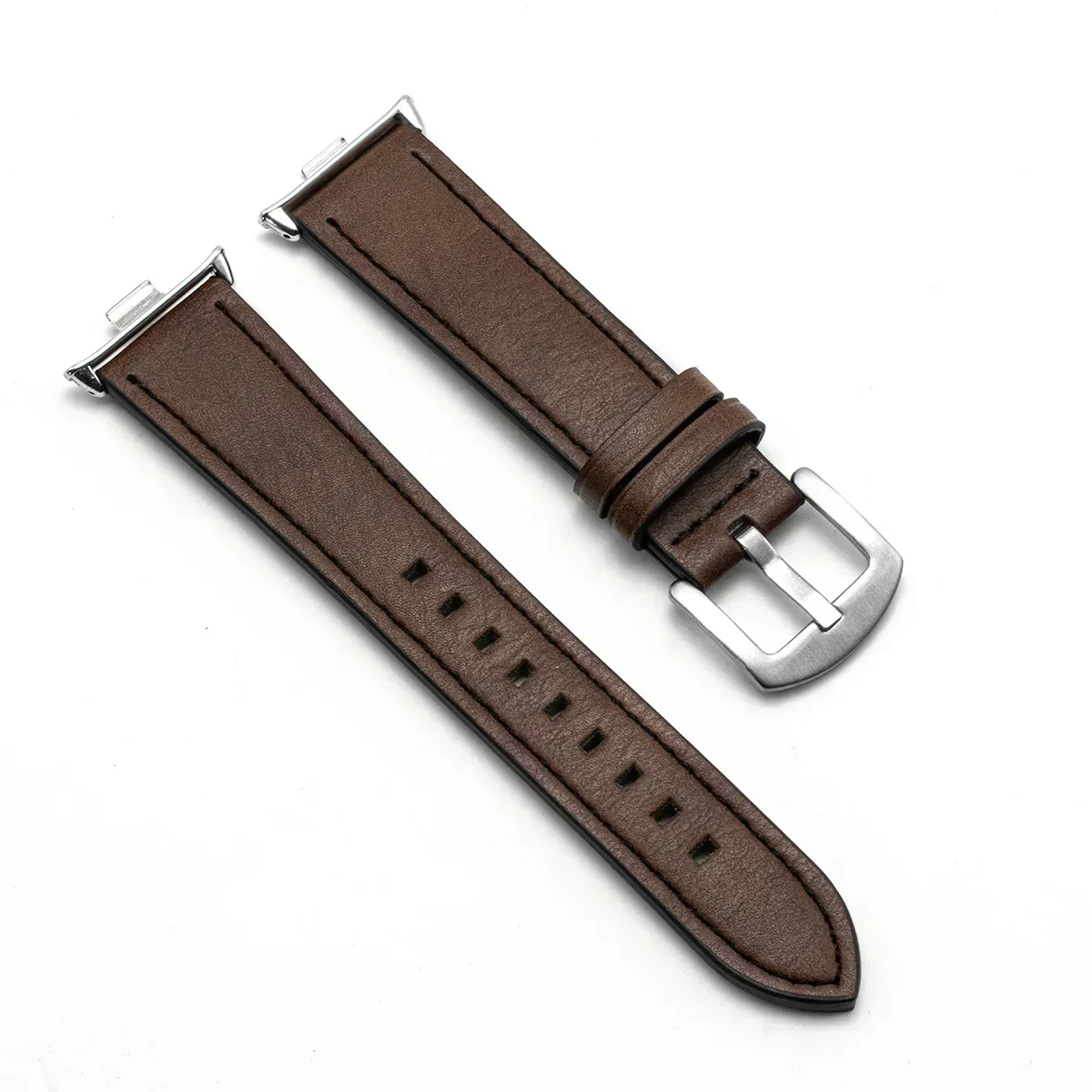 Elegant Leather Strap with Metal Interface