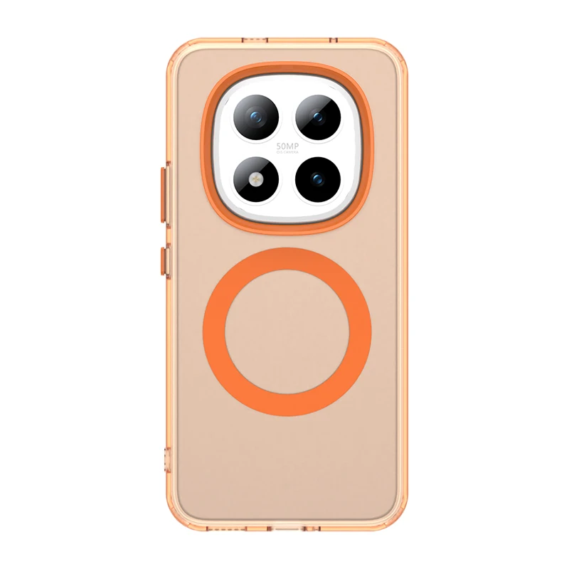 Minimalist Anti-Drop Magnetic Phone Case - Matte Translucent TPU Hard PC Cover