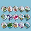 Round Simple Marine Style Ceramic Plate, Hanging Wall Decoration, Living Room, Dining Room, Sofa Background, Fashion 1
