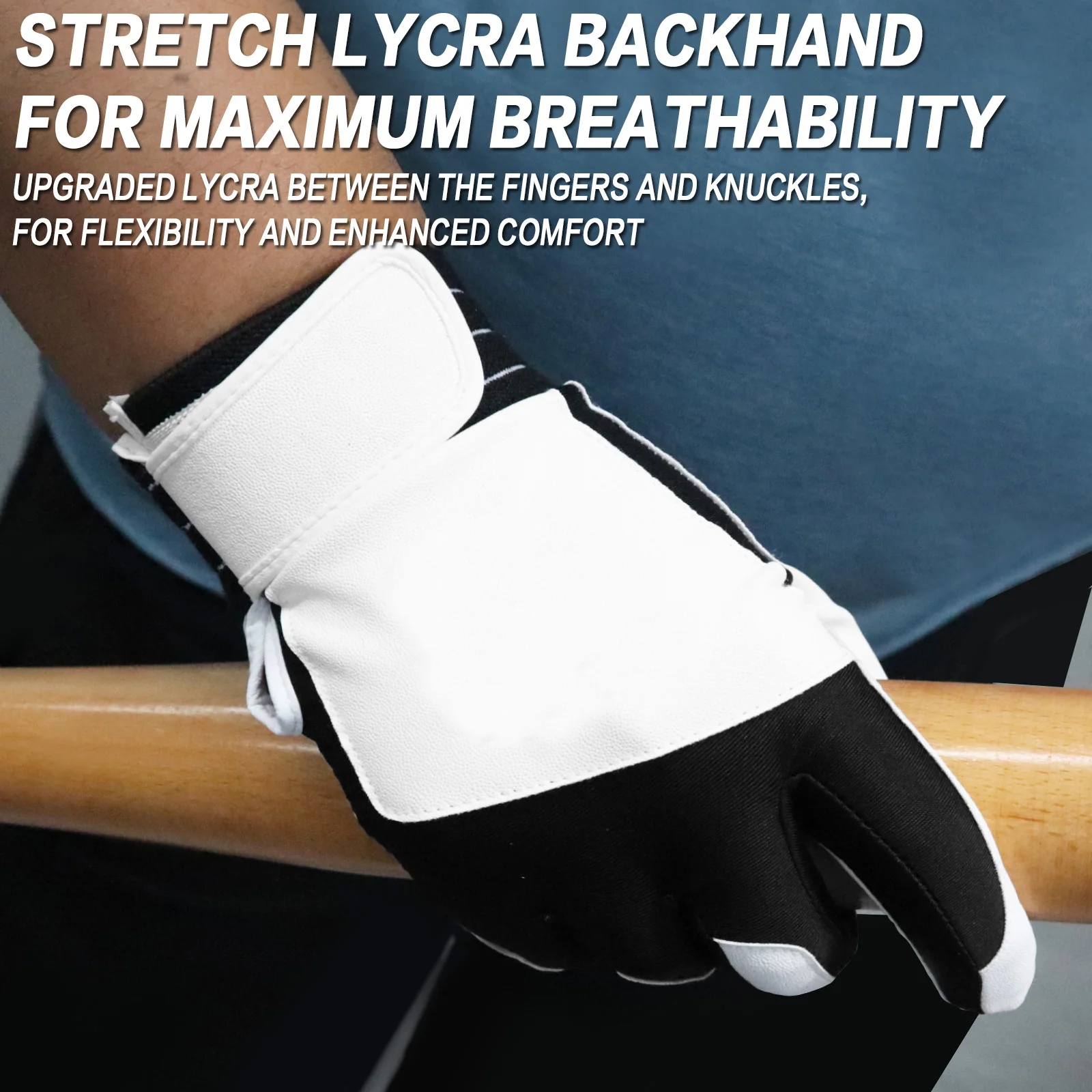 Batting Gloves Men Adult for Baseball Softball Cabretta Leather Batting Glove 1 Pair 4