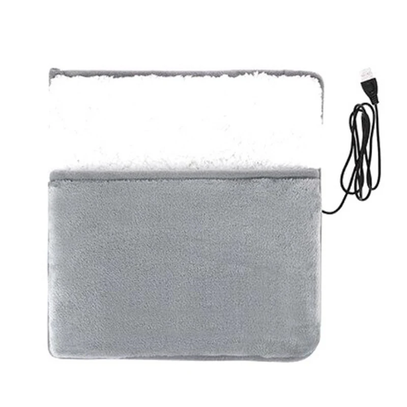 

Электрическая грелка для ног с USB-зарядкой, Универсальная мягкая плюшевая моющаяся грелка для ног, подогреватель, домашний греющий коврик для ног