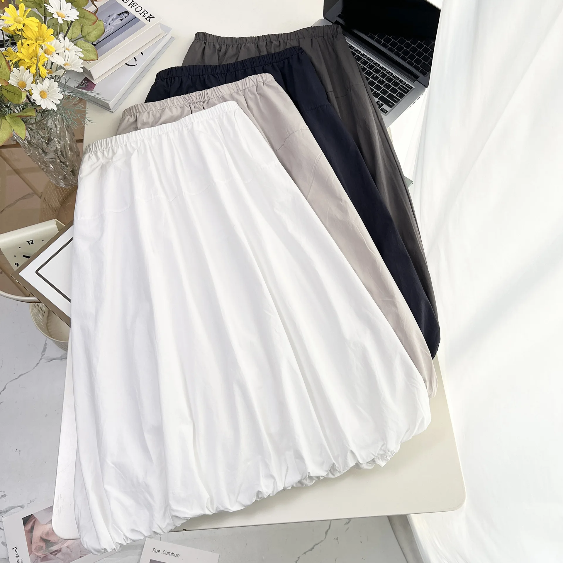 XXXXL Fashion Plus Size Women's Skirts Autumn Of 2025 Simple Casual mid-length Bud Skirts