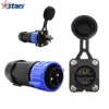 Trolling Motor Plug Receptacle Set,12V 24V 36V 48V Trolling Motor Plug,Waterproof Marine Boat DC Power Connector 1