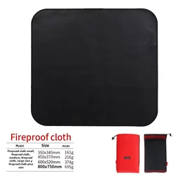 Enhanced Flame Retardant Outdoor Camping Fireproof Picnic Mat (Black 800x750mm - XL)