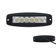  7 Inch Car Auto Flush Mount LED Work Light Bar Amber White 6