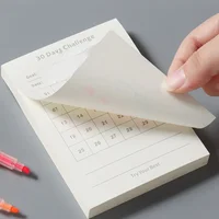 30 Day Self-Discipline Checklist Planner Daily Challenge Notepad Self-adhesive Memo Pads Mini Pocket Checklist Writing Pads 1