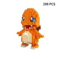Building Blocks Assembly Anime Picachu Charizard Doll Blastoise Bulbasaur Gengar Bricks Figures Toy for Kid Gift 2