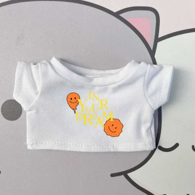 15cm/20cm baby clothing t-shirt versatile cute doll contrasting base shirt with no attribute cotton doll accessories 2