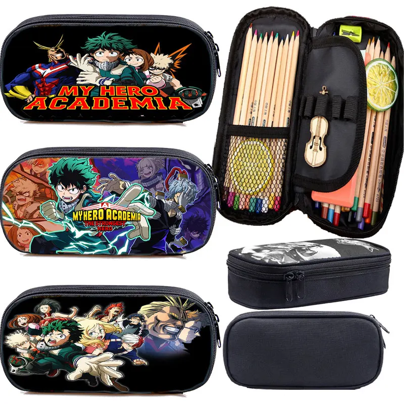 

Anime Boku no Hero-My Hero Academia Pencil Case 3D Deku Pencil Bag Zipper Cosmetic Case Students Storage Pen Bag School Supplies