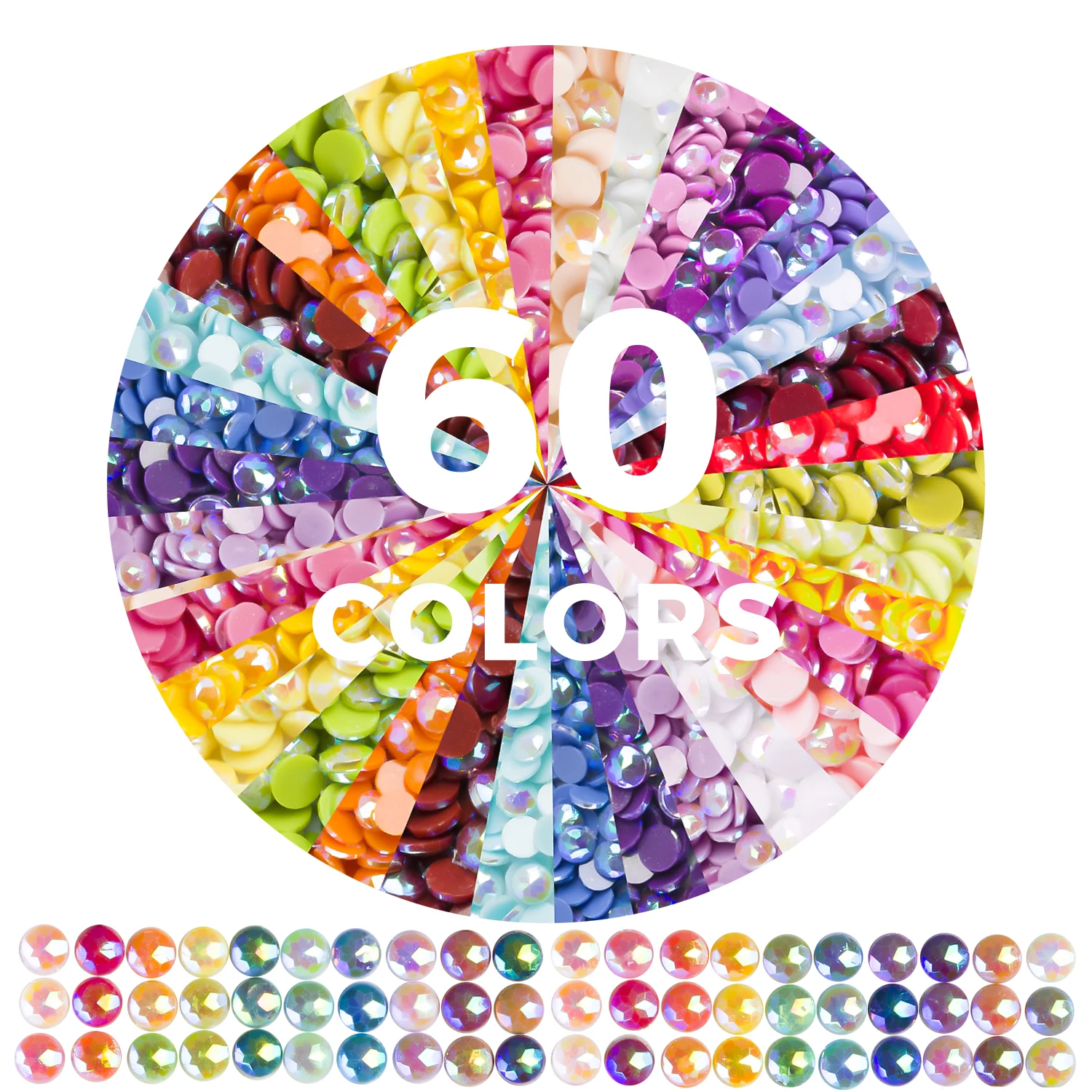 48 Colors 5D Diamond Painting Beads, Diamond Painting Accessories