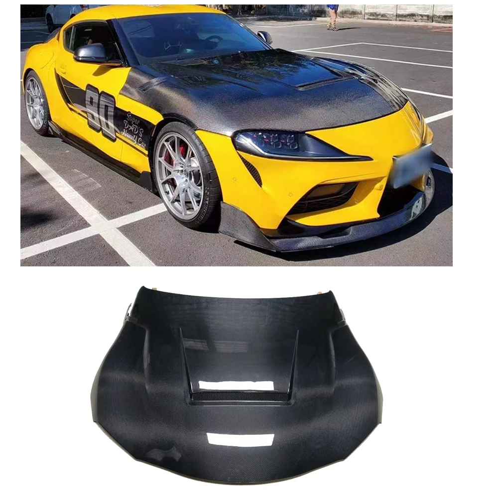

Real Carbon Fiber Front Engine Hood For Supra A90 2020+