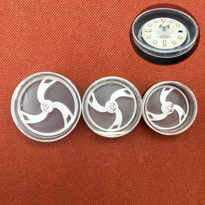 1개 시계 다이얼 스크린 보호 케이스 시계 먼지 방지 시트 케이스 40/45/51mm 시계 수리 도구 플라스틱 시계 커버 액세서리