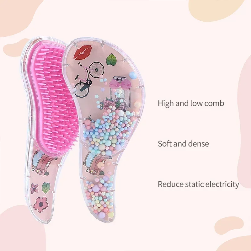 Children's Hair Smoothing Comb Anti-static Massage Hair Brush Tangle Detangle Shower Massage Hairbrush Comb Salon Styl Tool baby hair comb hair brush comb