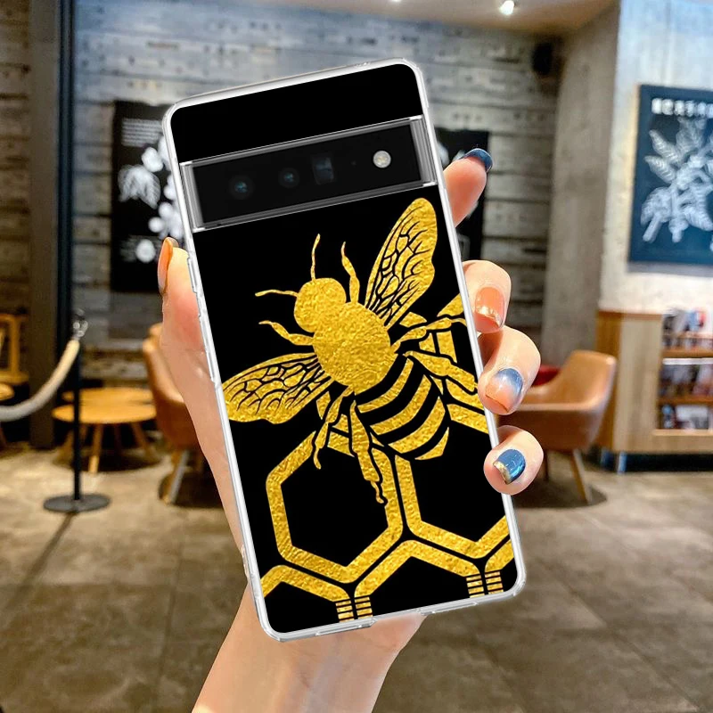 Bee Honey Soft TPU Clear Phone Case