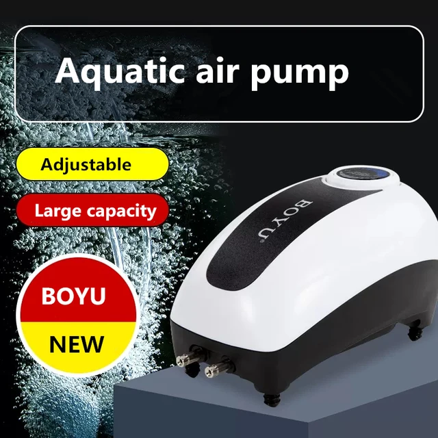 Air Pump Aquarium Aerator Fish Pond Oxygen Compressor 220V High Power  Adapters