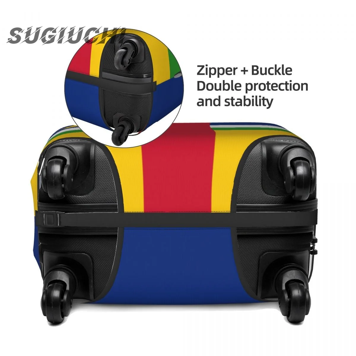 Central African Republic Flag Luggage Cover Suitcase Travel Accessories Printed Elastic Dust Cover Bag Trolley Case Protective