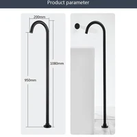 KEMAIDI อิสระอ่างอาบน้ําก๊อกน้ําอ่าง FILLER Tub Spout ไม่มีมือถือสเปรย์ทองเหลือง TAP SINGLE LEVER 5 สี 6