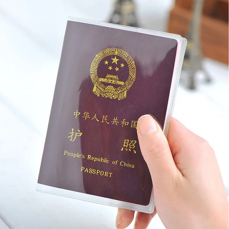 Transparent Passport Travel PVC Business Credit Card Cover Storage Bag Bank Card Protection ID Case