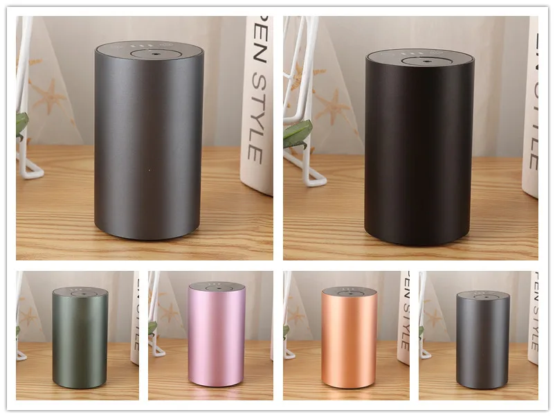 Waterless Aroma Electric scent Diffuser Nebulizer Car Fragrance chargeable Aromatherapy diffuser Essential oils vaporizer 6