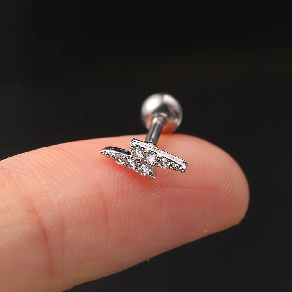 Tragus Rook Helix Piercing Women Earring Trend Cartilage Ear Piercing Star Moon Conch Daith Lobe Orbital Fashion Jewelry 1PC piercing jewelry body piercing earrings ear piercing jewelry body piercing jewelry body jewelry
