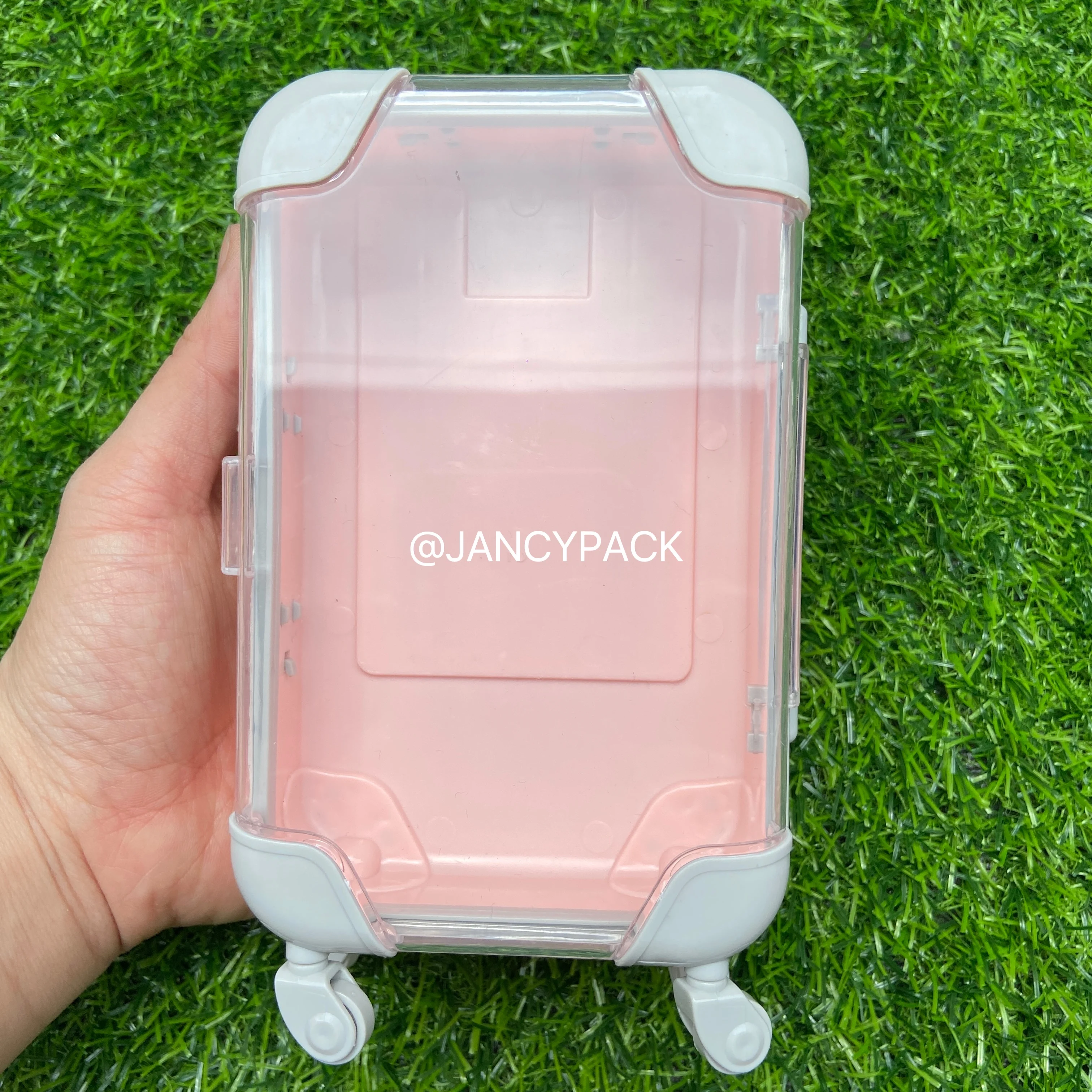 Mink Eyelashes Package Box Mini Trolley Luggage for Lashes Cases