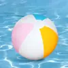 PVC Inflatable Beach Ball Swimming Pool Toy 40cm Big Rainbow Beach Ball 30cm Colourful Inflatable Pool Ball Kids 1